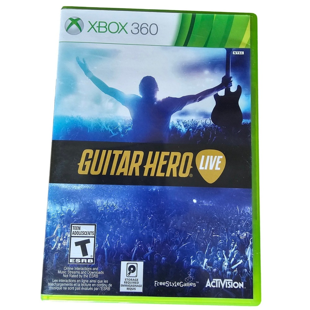 Guitar Hero Live Microsoft Xbox 360 Music Rhythm Game 2-Disc Set NTSC